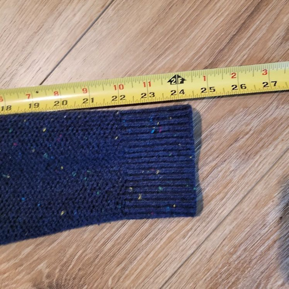 Lands' End Women's Blue Quarter Zip Mock Neck Sweater Sz M - Picture 7 of 9